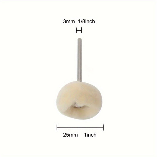 10pcs Soft Wool Felt Polishing Wheel Grinding Wheel 3mm Shank