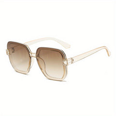 Y2K Large Square Sunglasses Gradient UV400 Sun Shades for Travel
