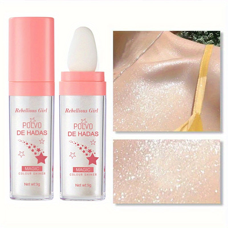 Shimmer Body Highlighter Sparkle Powder Full Body Brightening Glitter Stick