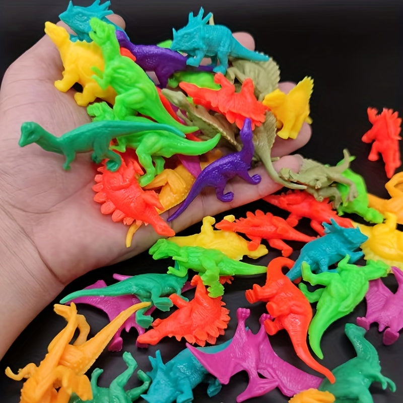 60pcs Soft Glue Dinosaur Toys Tyrannosaurus Rex Models Great Gift for Kids