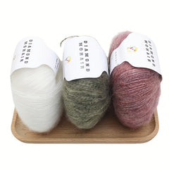 40% Wool 60% Acrylic Yarn for Knitting Crochet Mohair Yarn 166m 25g