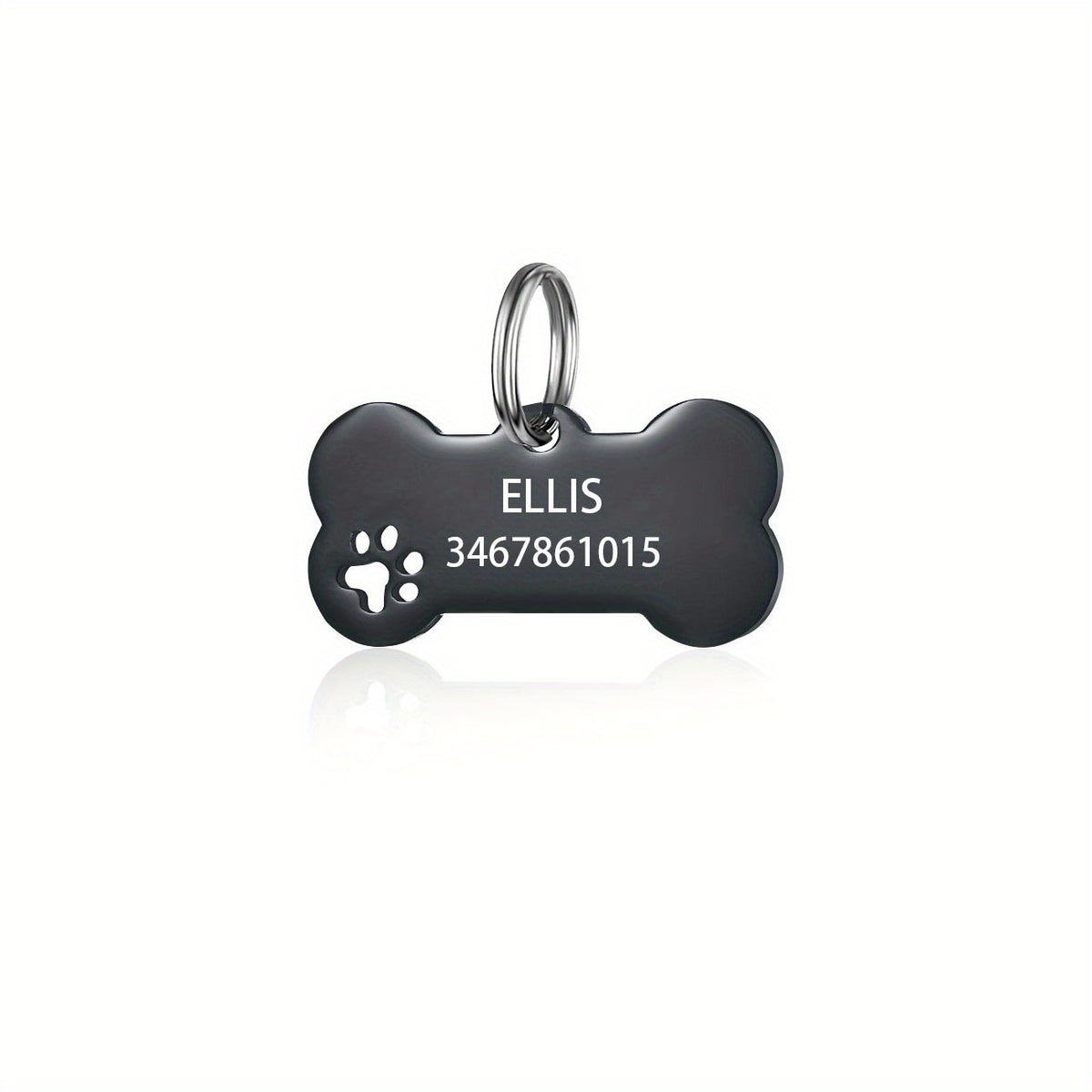 Engraved Dog Tag with Name and Phone - Custom Pet ID