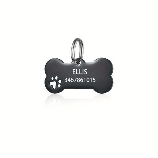 Engraved Dog Tag with Name and Phone - Custom Pet ID