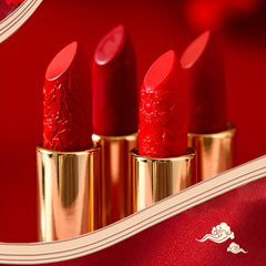 5 Colors Chinese Style Matte Velvet Lipstick Set Gift