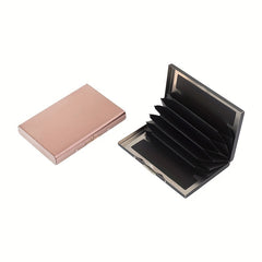 Men's RFID Business Card Holder Case Slim Metal Wallet
