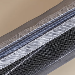 Mesh Square Makeup Bag Storage Bag Transparent Mesh Pen Pouch Gray