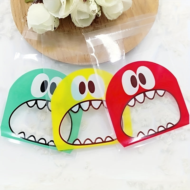 50PCS Monster Cookie Candy Bags - Perfect for Biscuits, Snacks & Christmas Decor
