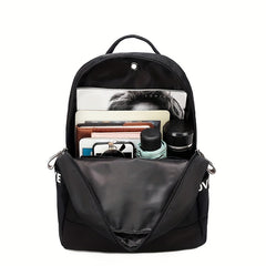 Minimalist Solid Backpack All Match Storage Bag Women's Rucksack