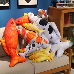 Fun Fish Plush Doll Soft Simulation Fish Plush Stuffed Animal Toy