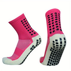 Anti-skid Silicone Breathable Mid-calf Socks for Men and Women
