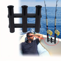 Triple Tube PVC Fishing Rod Holder for Boats and Kayaks