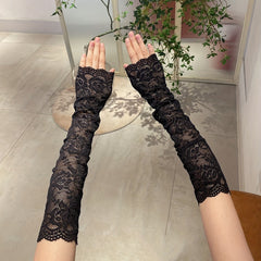 Sunproof Lace Sleeves for Women Summer UV Protection