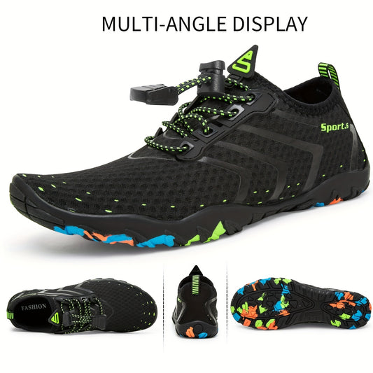 Men's Quick Drying Water Shoes Lightweight Slip On Beach Aqua Socks