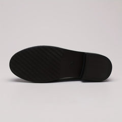 Women's Metal Decor Chunky Loafers Slip On Shoes