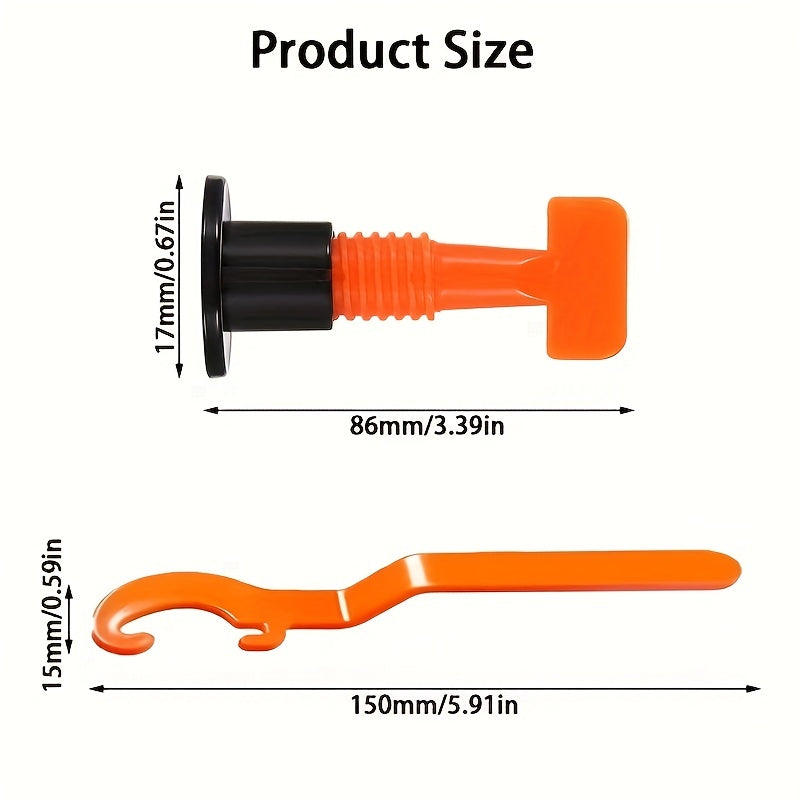 151pcs Box Tile Leveling System Replaceable Needle Pin For Wall Floor Tile
