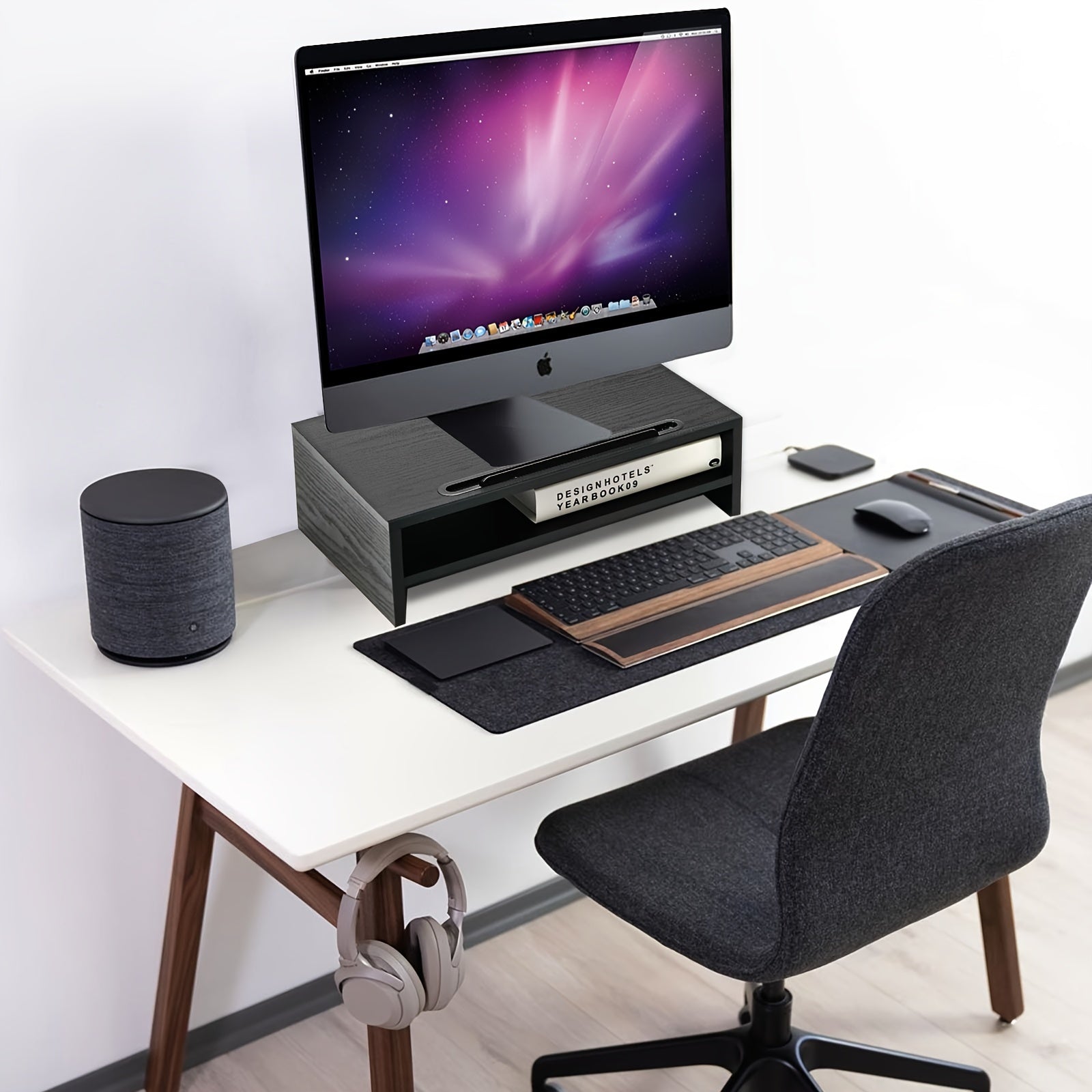 Monitor Stand Riser Office Desktop Organizer Stand For 1 Monitors