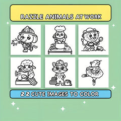 Deluxe Edition Animal Painting Coloring Book 20 Pages