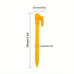 4pcs Serrated Plastic Tent Nail Extended Ground Nail For Camping