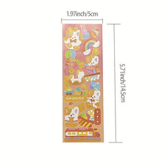 100pcs Random Laser Card Stickers Creative Diy Cartoon Stickers