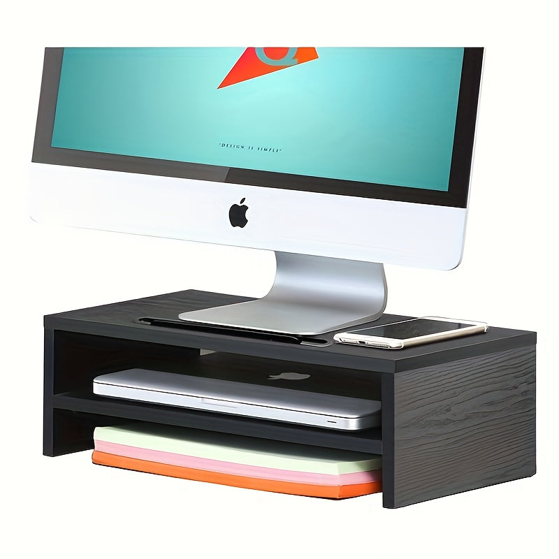 Monitor Stand Riser Office Desktop Organizer Stand For 1 Monitors