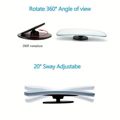Adjustable Wide Angle Car Blind Spot Mirrors - Enhance Driving Safety