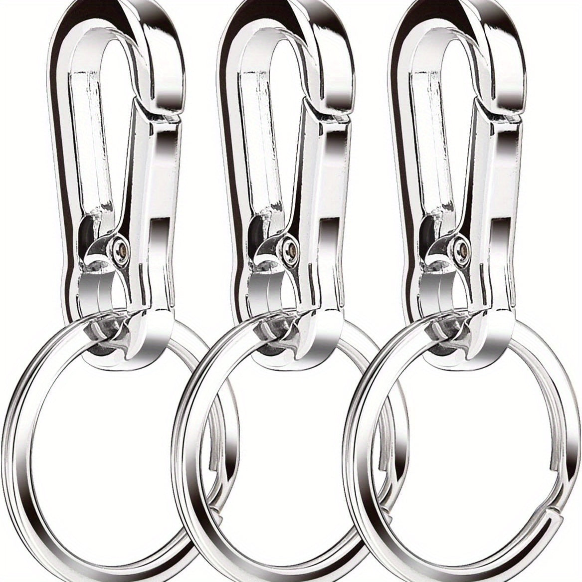 3pcs Metal Keychain Organizer For Car Key Finder For Men