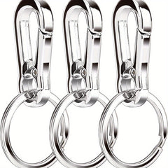 3pcs Metal Keychain Organizer For Car Key Finder For Men