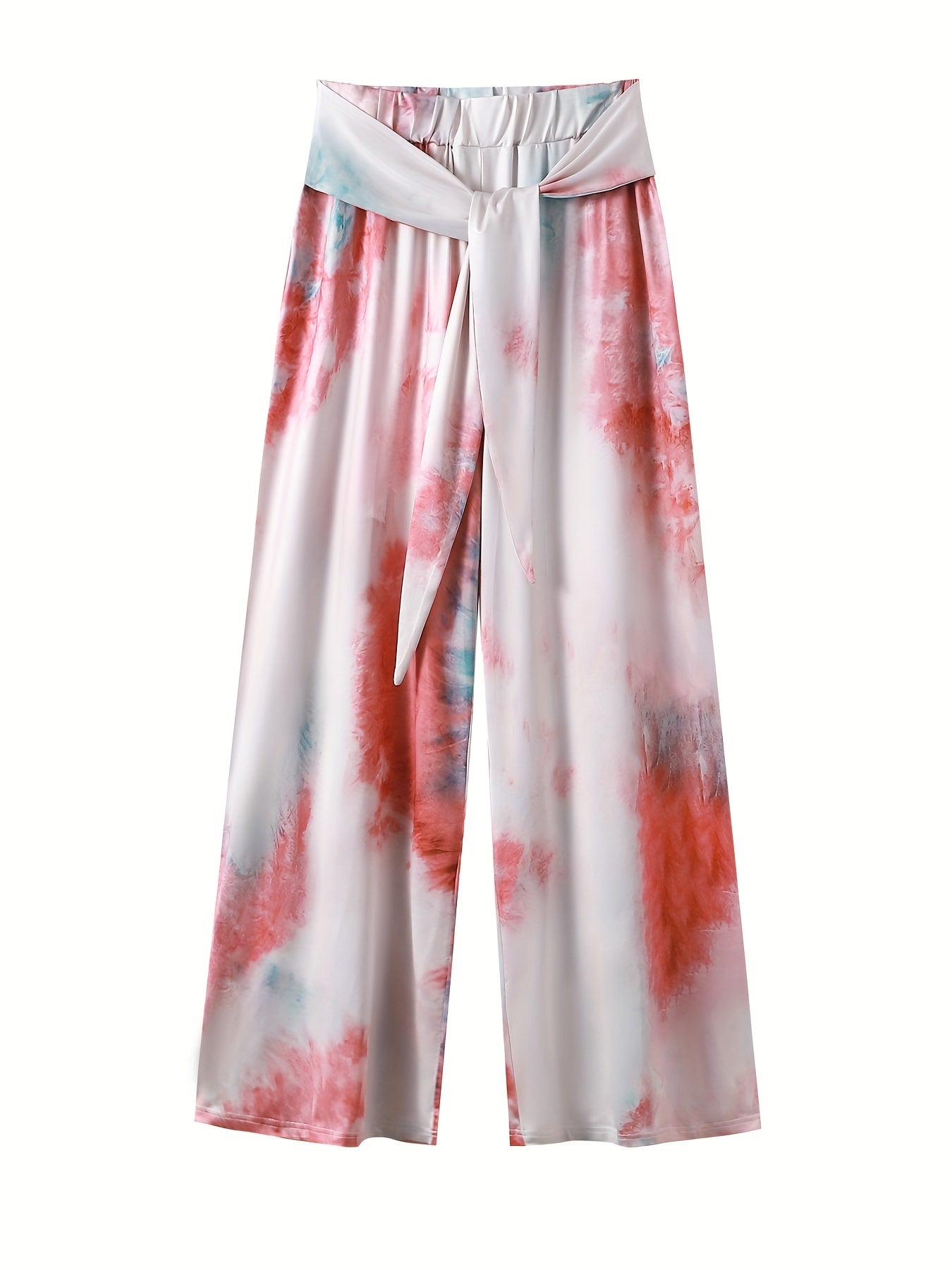 Women's Plus Tie Dye Wide Leg Trousers