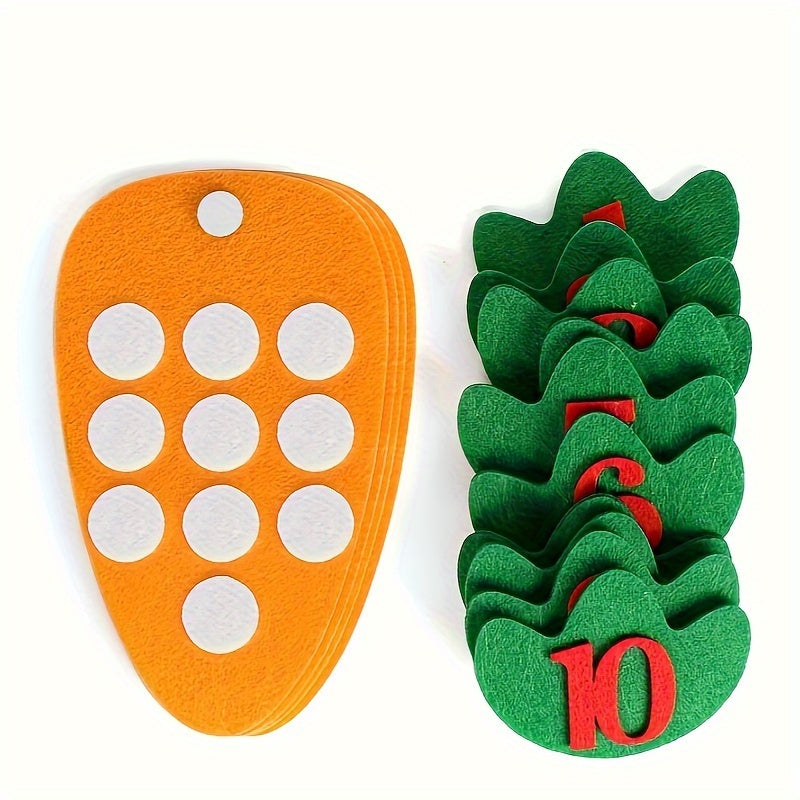 Montessori Carrot Number Matching Activity Materials