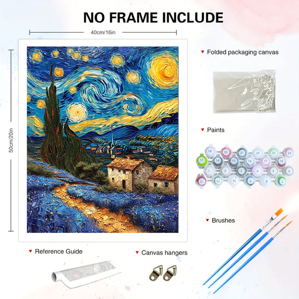 Night View Landscape DIY Digital Painting Kit