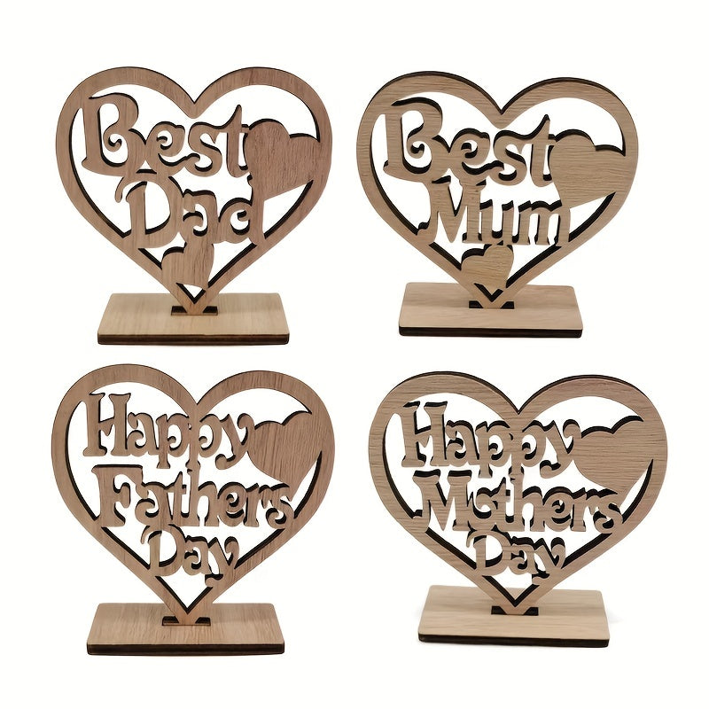 Wooden Pendant Can DIY Keychain Decor Hollow Out Letter Laser Cutting