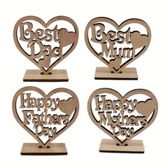 Wooden Pendant Can DIY Keychain Decor Hollow Out Letter Laser Cutting