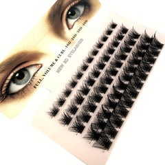 60 Clusters DIY Eyelash Extensions 0.07mm D Curl Wispy Lashes