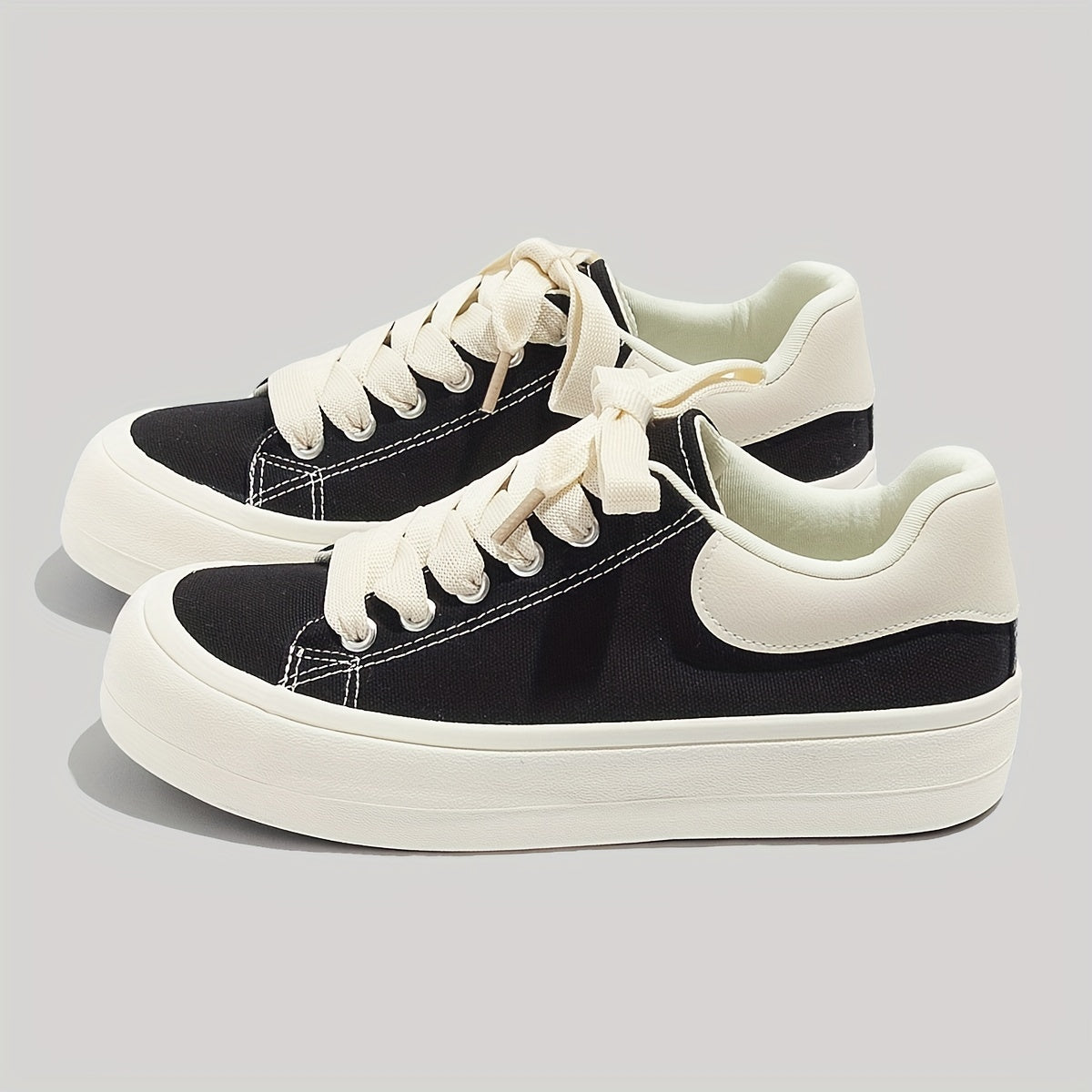 Women's Platform Canvas Low Top Sneakers
