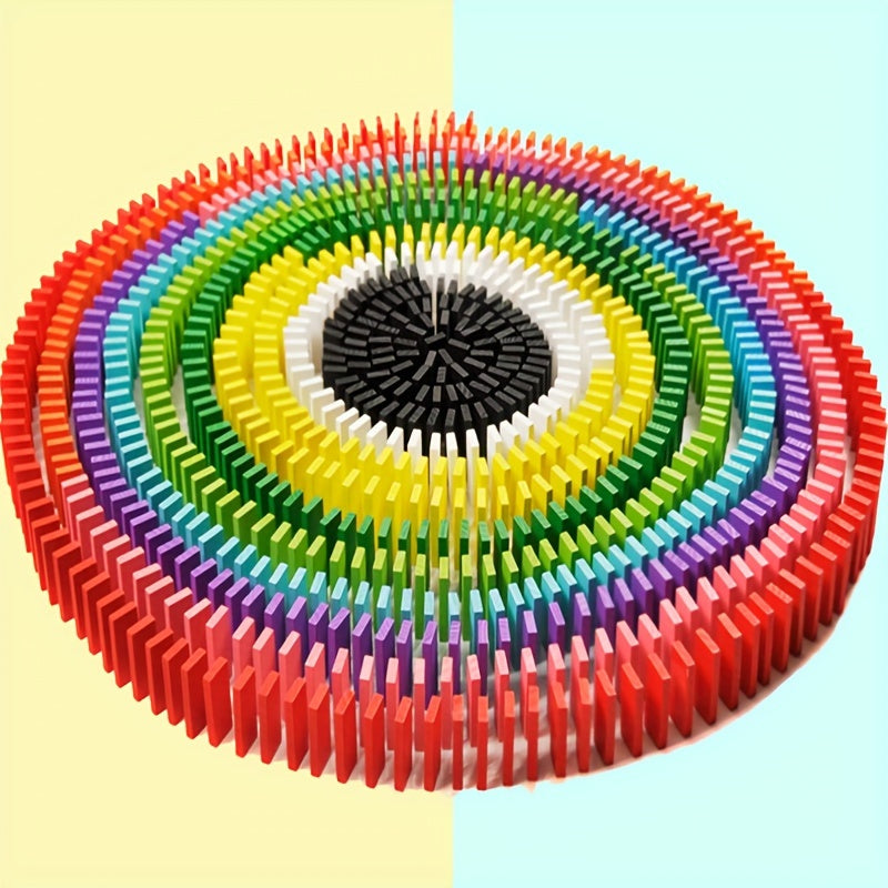 100pcs Wooden Dominoes Puzzle Toys Concentration Intelligence Building