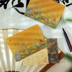4pcs 320 Sheets Chinese Style Sticky Notepaper Set Ancient Culture Sticky Notes