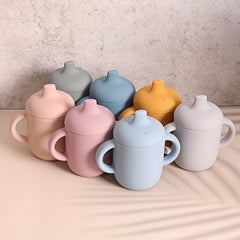 Baby Safe Silicone Drinking Cup Drop Resistant & Anti Scald