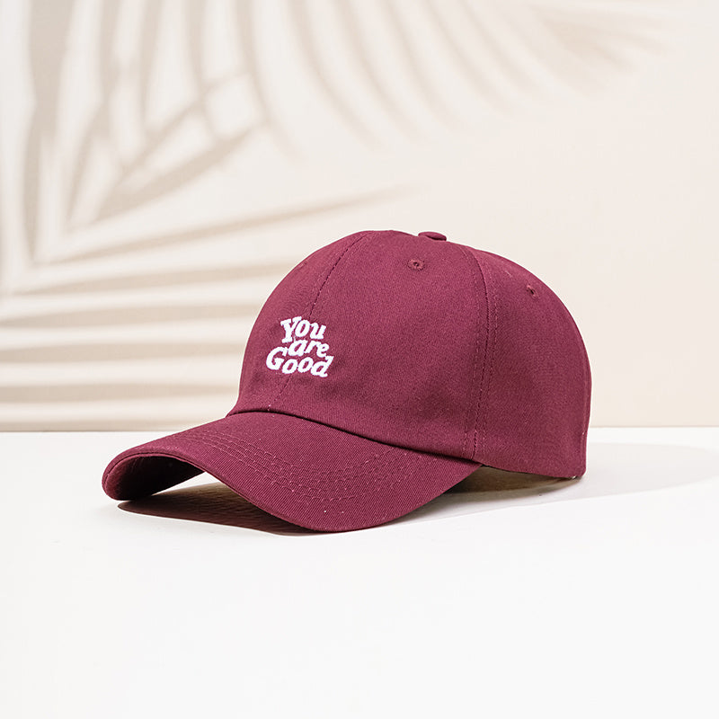 Y2K Embroidery Baseball Cap Couple Dad Hats Cotton Sunscreen Sports Hat Women's