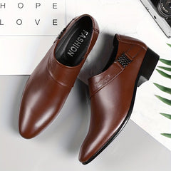Men's Pointed Toe Slip-On Dress Shoes
