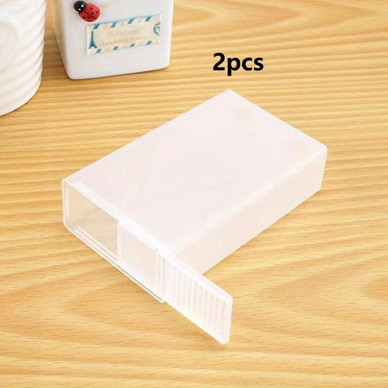 2pcs Plastic Storage Box Portable Cigarette Box For Men