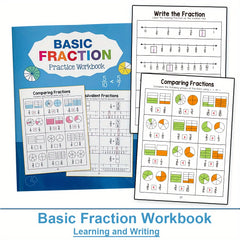 LACHILLY'S Fraction Learning & Practice Workbook 3-4 Math