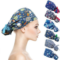 Adjustable Cotton Work Hat Button Sweatband Unisex Working Cap