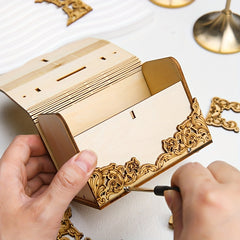 Wooden Puzzle Set Cash Box Toy Puzzle Set Assembly Kit for Home Decoration