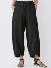  Corduroy Wide Leg Trousers High Rise with Pockets