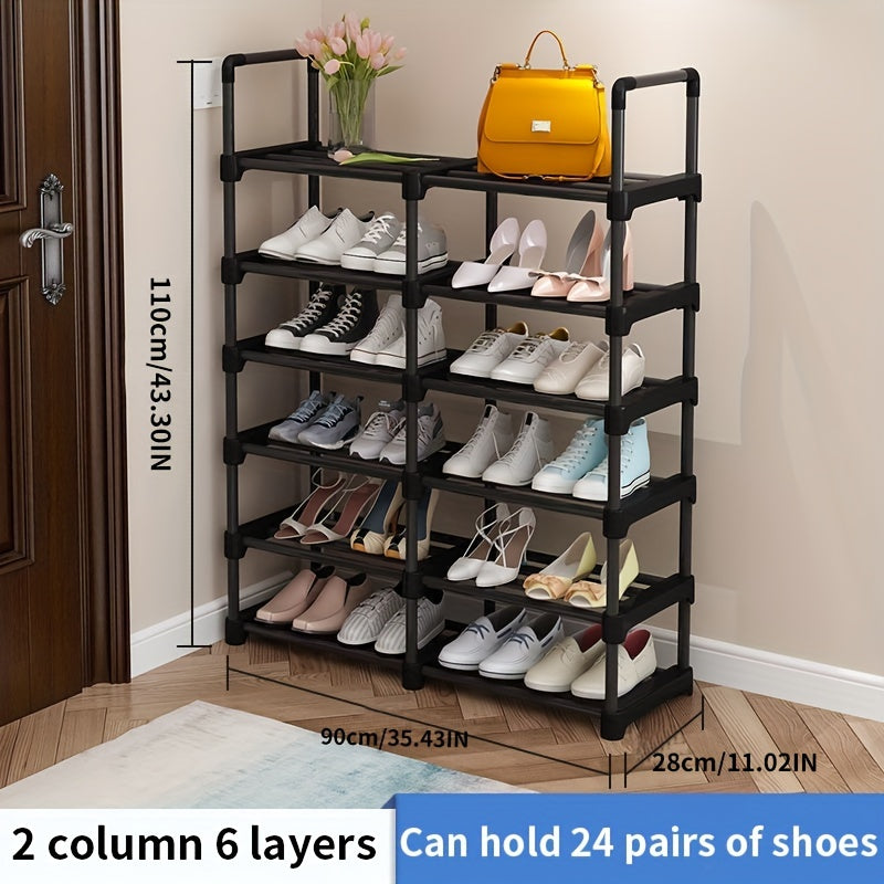 Double Row Shoe Rack Large Capacity Shoe Storage Organizer