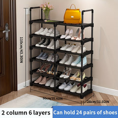 Double Row Shoe Rack Large Capacity Shoe Storage Organizer
