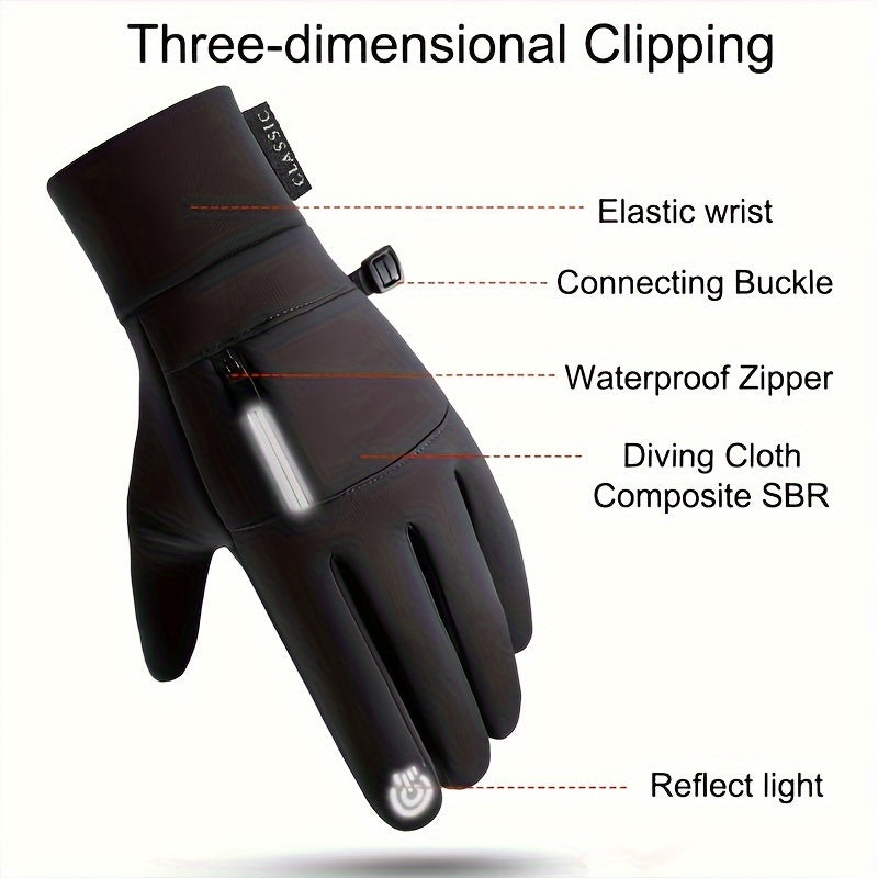 Winter Warm Waterproof Touch Screen Gloves