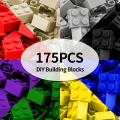 175pcs 2x2 Brick Building Blocks Set for Kids