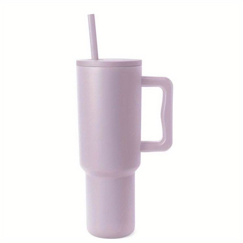 40oz Tumbler Handle & Straw Lid Insulated Cup Stainless Steel Travel Mug