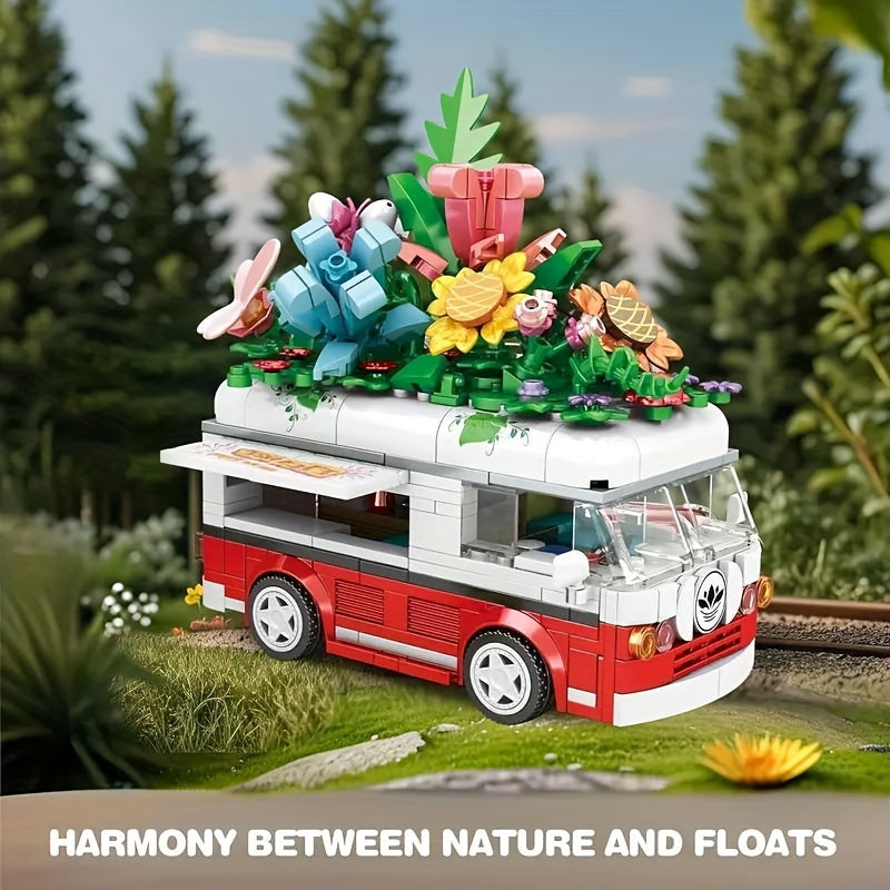 Vomma Flower Car Camping Car Model Toy for Kids